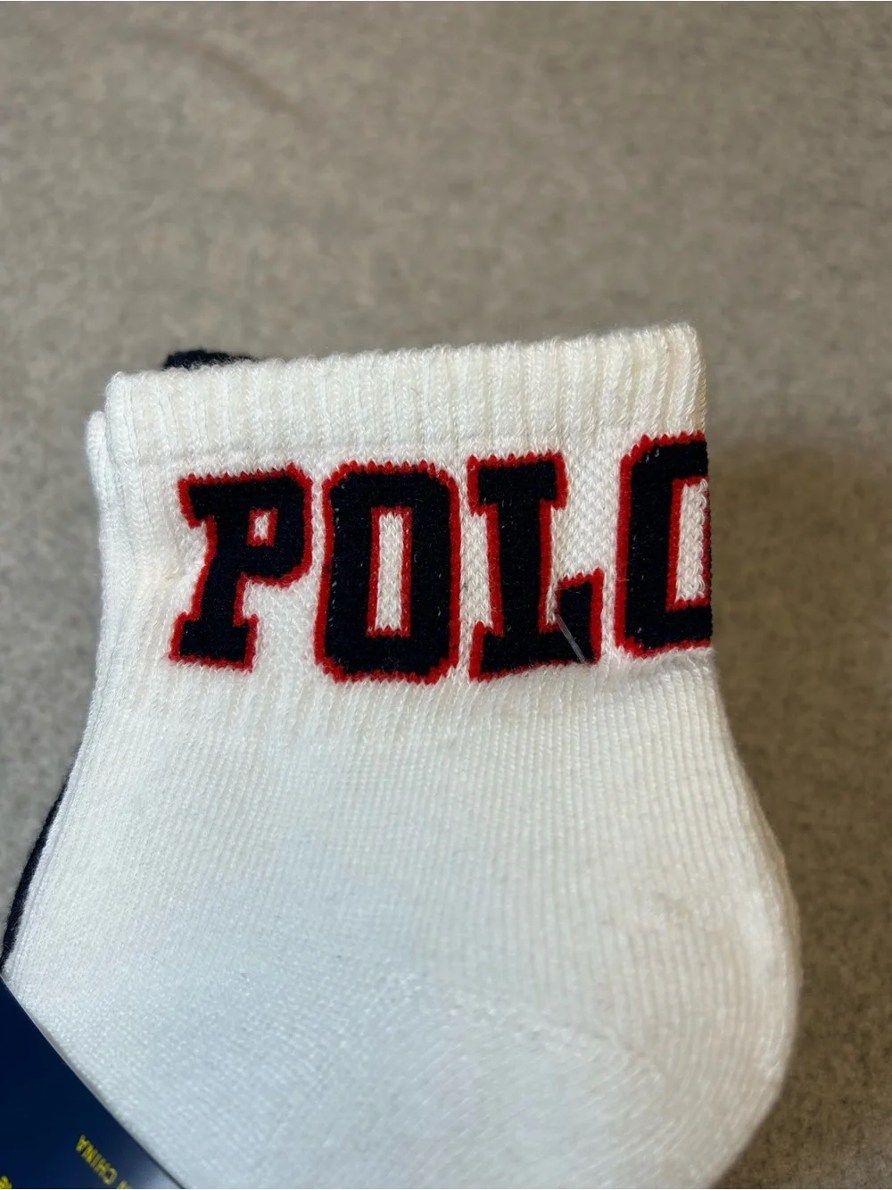 Polo Ralph Lauren Men's Socks Classic Spellout Logo Ankle Cut Sport 6 Pairs NWT